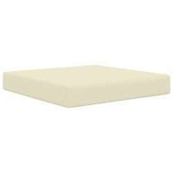 Coussin de canapé d'extérieur Crème 60 x 60 x 8 cm Polyester 531497531497