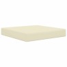 Coussin de canapé d'extérieur Crème 60 x 60 x 8 cm Polyester 531497531497