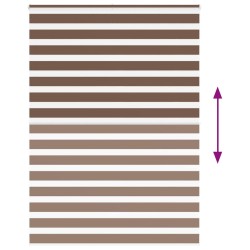 Store zèbre marron 165x230cm largeur du tissu 160,9cm polyester 531499531499