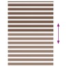 Store zèbre marron 165x230cm largeur du tissu 160,9cm polyester 531499531499