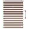 Store zèbre marron 160x230cm largeur du tissu 155,9cm polyester 531501531501