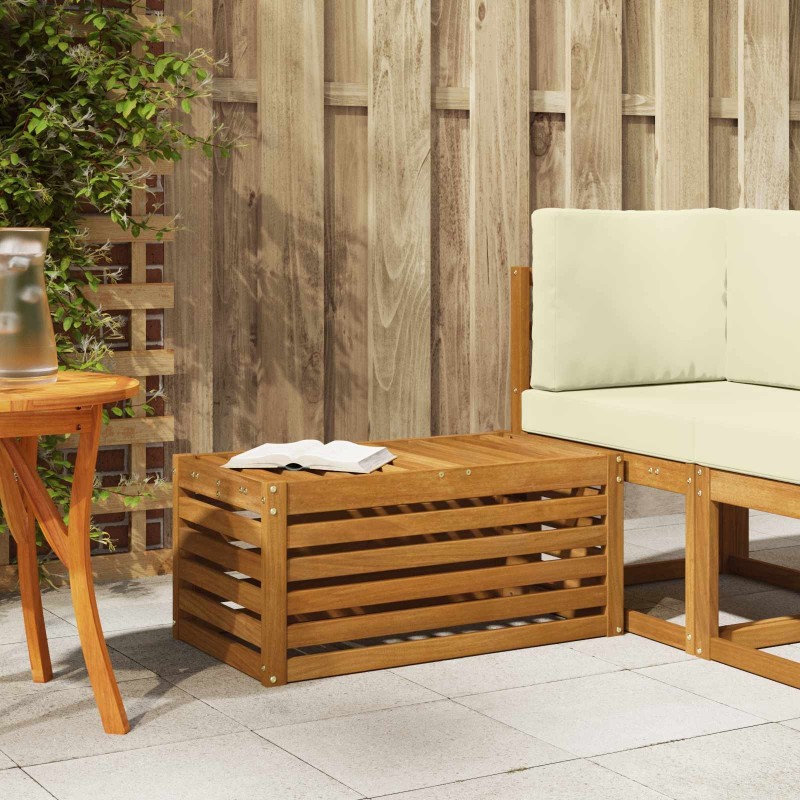 Banc de Jardin Naturel 79 x 43 x 37 cm Bois d'Acacia Massif 531506531506