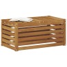 Banc de Jardin Naturel 79 x 43 x 37 cm Bois d'Acacia Massif 531506531506