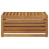 Banc de Jardin Naturel 79 x 43 x 37 cm Bois d'Acacia Massif 531506531506