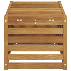 Banc de Jardin Naturel 79 x 43 x 37 cm Bois d'Acacia Massif 531506531506
