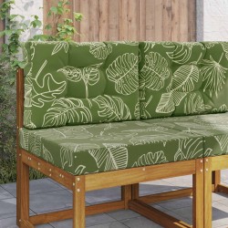 Coussin de canapé d'extérieur 2 pcs Modèle feuille Polyester 531519531519