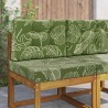 Coussin de canapé d'extérieur 2 pcs Modèle feuille Polyester 531519531519