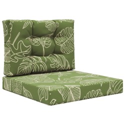 Coussin de canapé d'extérieur 2 pcs Modèle feuille Polyester 531519531519