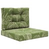 Coussin de canapé d'extérieur 2 pcs Modèle feuille Polyester 531519531519