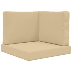 Coussin de canapé d'extérieur 3 pcs Beige Polyester 531520531520