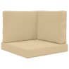 Coussin de canapé d'extérieur 3 pcs Beige Polyester 531520531520