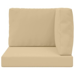 Coussin de canapé d'extérieur 3 pcs Beige Polyester 531520531520