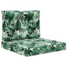 Coussin de canapé d'extérieur 2 pcs Motif feuille Polyester 531522531522