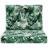 Coussin de canapé d'extérieur 2 pcs Motif feuille Polyester 531522531522