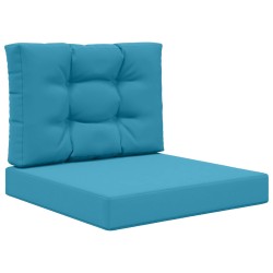 Coussin de canapé d'extérieur 2 pcs Bleu royal Polyester 531523531523
