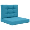 Coussin de canapé d'extérieur 2 pcs Bleu royal Polyester 531523531523