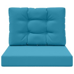Coussin de canapé d'extérieur 2 pcs Bleu royal Polyester 531523531523