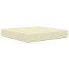 Coussin de canapé d'extérieur 3 pcs Crème Polyester 531525531525