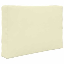 Coussin de canapé d'extérieur 3 pcs Crème Polyester 531525531525