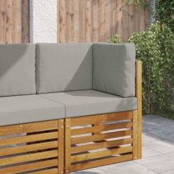 Coussin de canapé d'extérieur 3 pcs Gris Polyester 531527531527