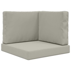 Coussin de canapé d'extérieur 3 pcs Gris Polyester 531527531527
