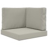 Coussin de canapé d'extérieur 3 pcs Gris Polyester 531527531527