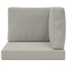 Coussin de canapé d'extérieur 3 pcs Gris Polyester 531527531527