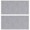 Nez de marche Rectangulaire 2 pcs Argenté 50 x 25 cm Aluminium 531530531530