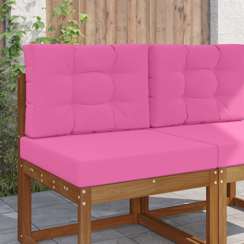 Coussin de canapé d'extérieur 2 pcs Rose Polyester 531533531533