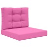 Coussin de canapé d'extérieur 2 pcs Rose Polyester 531533531533