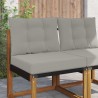 Coussin de canapé d'extérieur 2 pcs Gris Polyester 531534531534