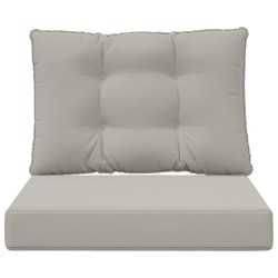Coussin de canapé d'extérieur 2 pcs Gris Polyester 531534531534