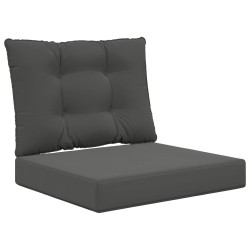 Coussin de canapé d'extérieur 2 pcs Anthracite Polyester 531535531535