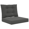 Coussin de canapé d'extérieur 2 pcs Anthracite Polyester 531535531535