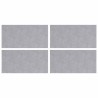 Nez de marche Rectangulaire 4 pcs Argenté 50 x 25 cm Aluminium 531536531536