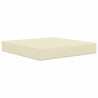 Coussin de canapé d'extérieur 3 pcs Crème Polyester 531537531537