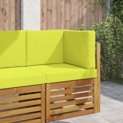 Coussin de canapé d'extérieur 3 pcs Vert Polyester 531538531538