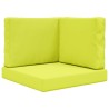 Coussin de canapé d'extérieur 3 pcs Vert Polyester 531538531538
