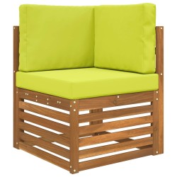 Coussin de canapé d'extérieur 3 pcs Vert Polyester 531538531538