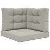 Coussin de canapé d'extérieur 3 pcs Gris Polyester 531539531539