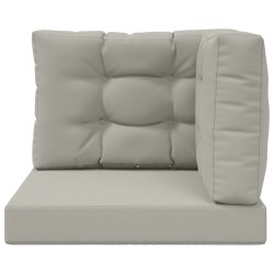 Coussin de canapé d'extérieur 3 pcs Gris Polyester 531539531539