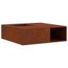 Foyer de cheminée Marron 100 x 100 x 30 cm Acier patiné 531543531543