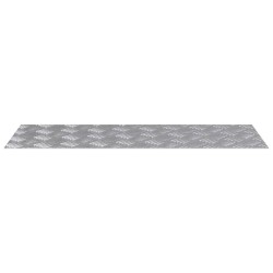 Nez de marche Rectangulaire 4 pcs Argenté 80 x 30 cm Aluminium 531544531544