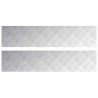 Nez de marche Rectangulaire 2 pcs Argenté 90 x 20 cm Aluminium 531549531549