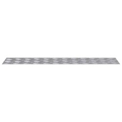 Nez de marche Rectangulaire 2 pcs Argenté 90 x 20 cm Aluminium 531549531549