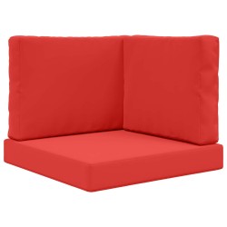 Coussin de canapé d'extérieur 3 pcs Rouge Polyester 531551531551