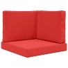 Coussin de canapé d'extérieur 3 pcs Rouge Polyester 531551531551