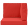 Coussin de canapé d'extérieur 3 pcs Rouge Polyester 531551531551