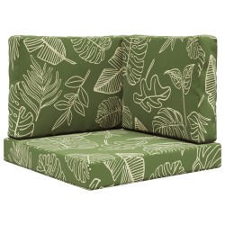 Coussin de canapé d'extérieur 3 pcs Modèle feuille Polyester 531552531552