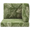 Coussin de canapé d'extérieur 3 pcs Modèle feuille Polyester 531552531552